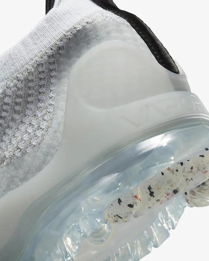 Mens Nike Air VaporMax 2021 FK WhiteBlackMetallic SilverWhite Nike First Day Kicks