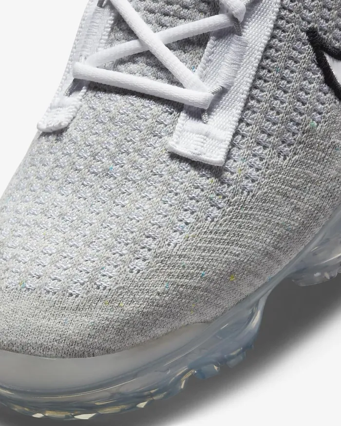 Mens Nike Air VaporMax 2021 FK WhiteBlackMetallic SilverWhite Nike First Day Kicks