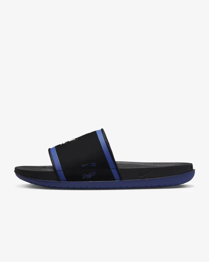 Mens Nike Offcourt MLB Los Angeles Dodgers BlackRush BlueWhite Nike Slides