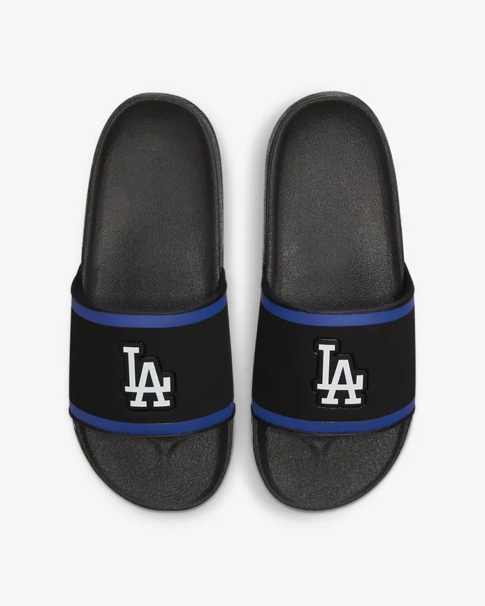 Mens Nike Offcourt MLB Los Angeles Dodgers BlackRush BlueWhite Nike Slides