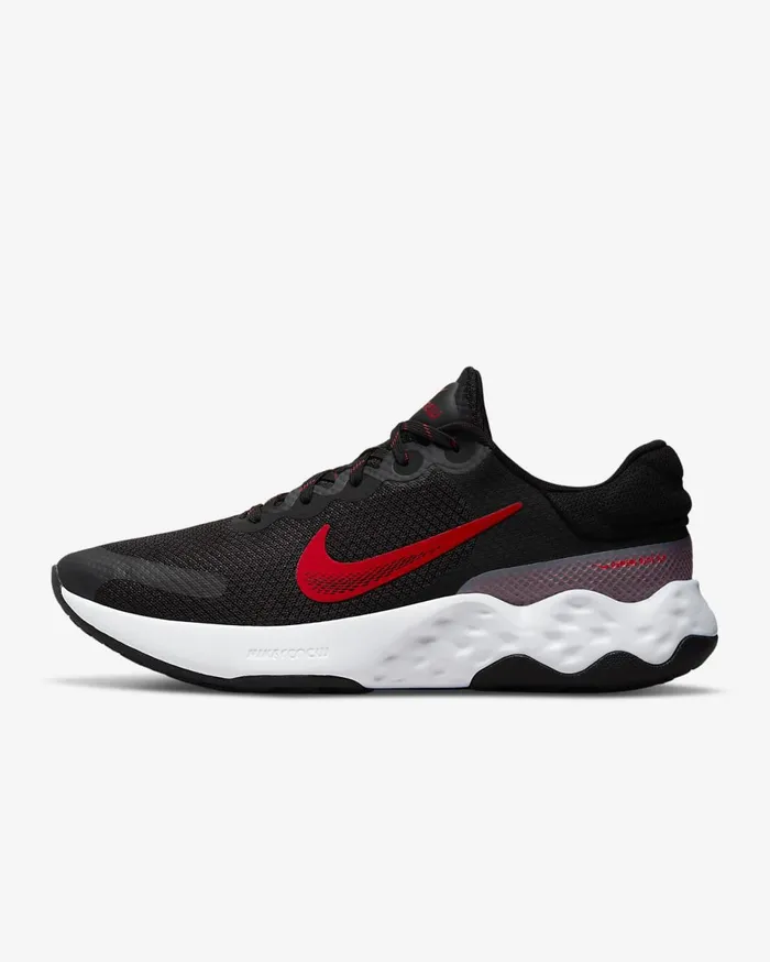 Mens Nike Renew Ride 3 BlackWhiteSmoke GreyUniversity Red Nike First Day Kicks