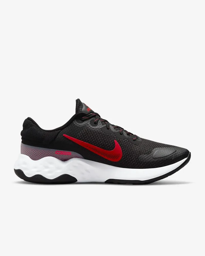Mens Nike Renew Ride 3 BlackWhiteSmoke GreyUniversity Red Nike First Day Kicks