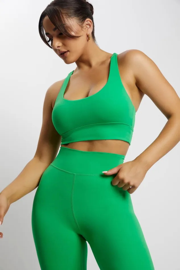 Meshki Activewear Thea Racerback Crop Top 8211 Bright Green Brightgreen 8211 Women