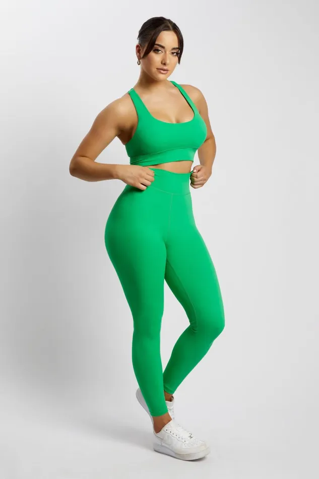 Meshki Activewear Thea Racerback Crop Top 8211 Bright Green Brightgreen 8211 Women Meshki Activewear Thea Racerback Crop Top 8211 Bright Green Brightgreen 8211 Women