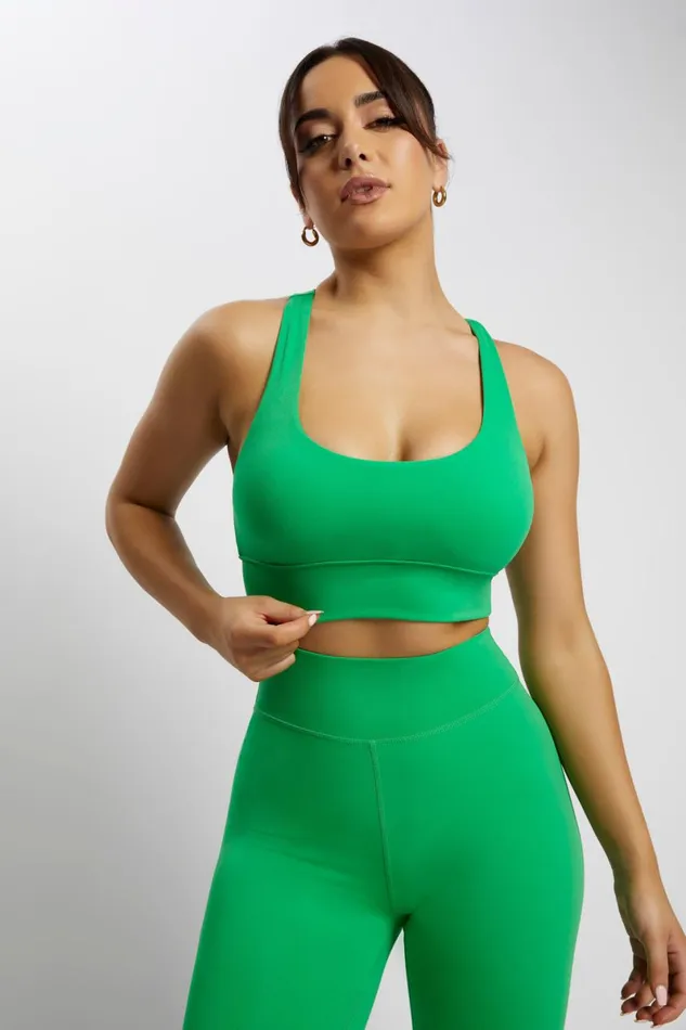 Meshki Activewear Thea Racerback Crop Top 8211 Bright Green Brightgreen 8211 Women Meshki Activewear Thea Racerback Crop Top 8211 Bright Green Brightgreen 8211 Women