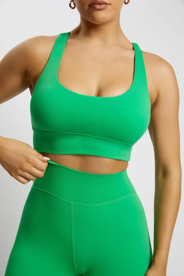 Meshki Activewear Thea Racerback Crop Top 8211 Bright Green Brightgreen 8211 Women Meshki Activewear Thea Racerback Crop Top 8211 Bright Green Brightgreen 8211 Women