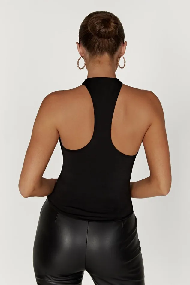 Meshki Bachelorette Ailsa Keyhole Halter Top 8211 Black Black 8211 Women