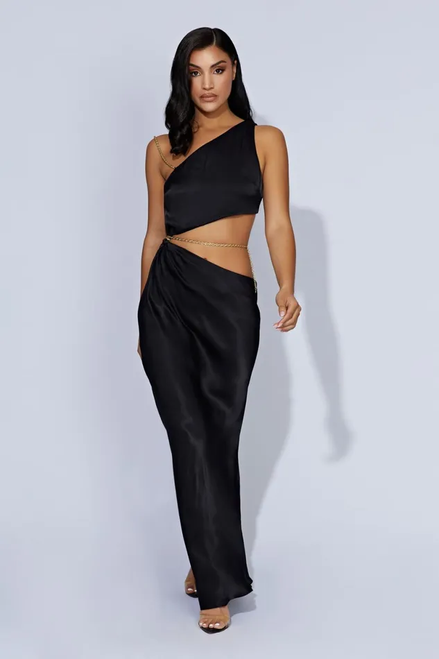 Meshki Bachelorette Clementine Chain Maxi Dress 8211 Black Black 8211 Women Meshki Bachelorette Clementine Chain Maxi Dress 8211 Black Black 8211 Women