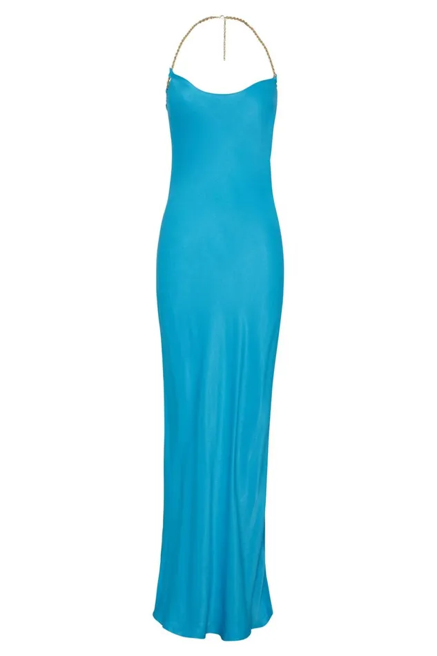 Meshki Bachelorette Sylvie Chain Maxi Dress 8211 Aquamarine Aquamarine 8211 Women Meshki Bachelorette Sylvie Chain Maxi Dress 8211 Aquamarine Aquamarine 8211 Women