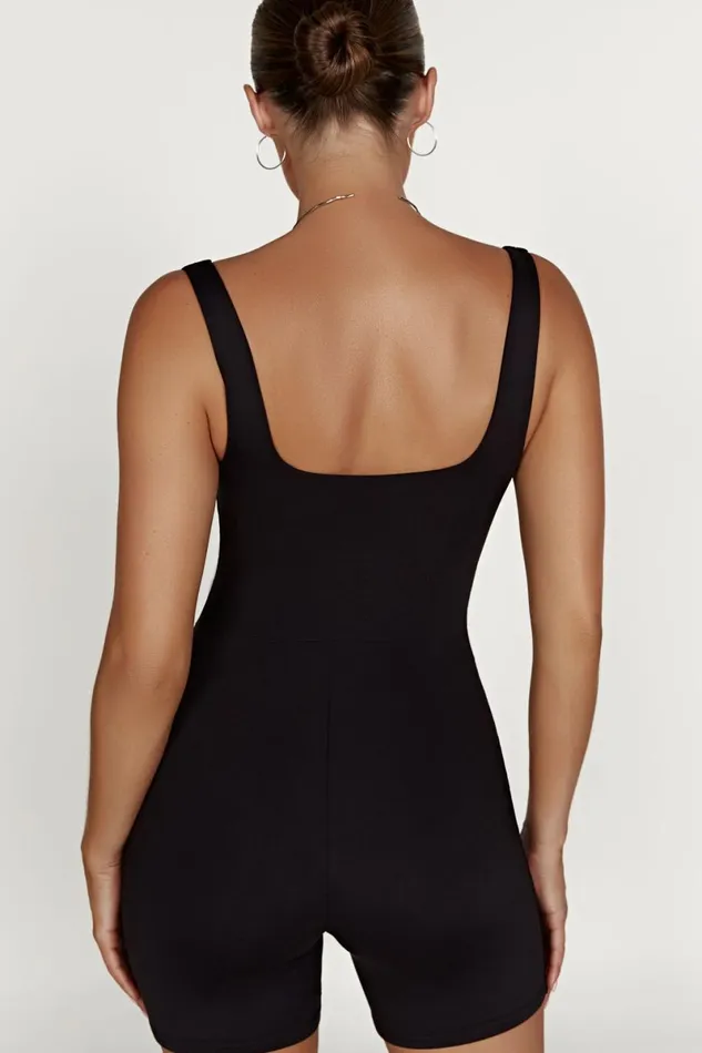 Meshki Basic Bottoms Cecily Recycled Nylon Playsuit 8211 Black Black 8211 Women