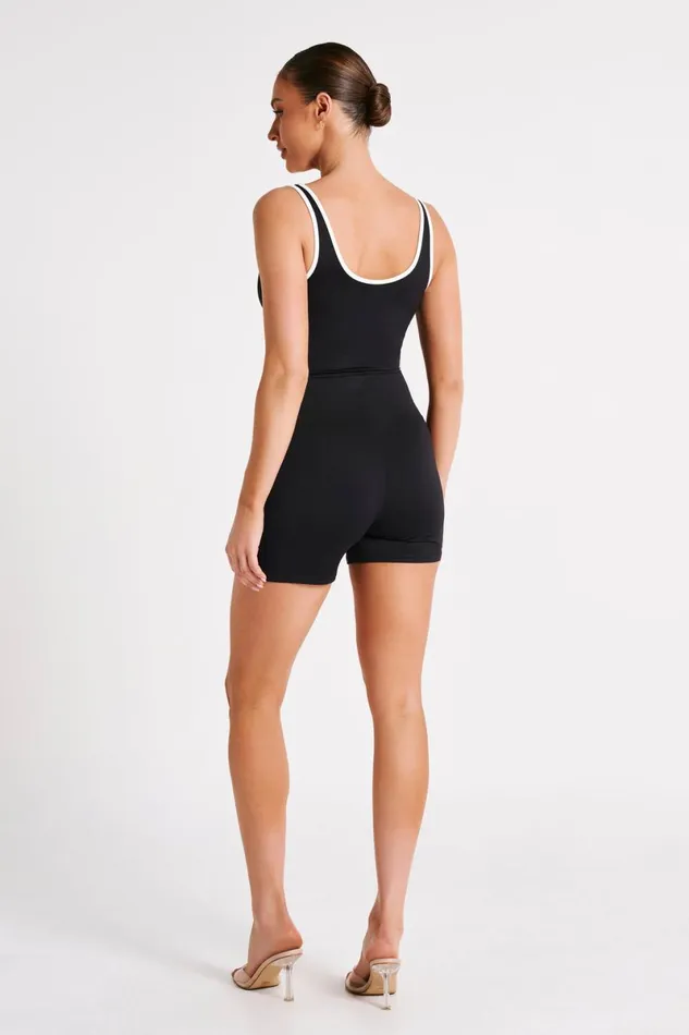 Meshki Basic Bottoms Keke Binding Recycled Nylon Playsuit 8211 Black Black 8211 Women