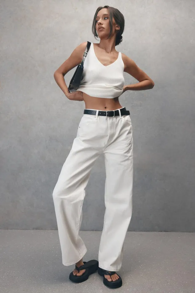 Meshki Basic Tops Alicia Sleeveless Knit Top 8211 White White 8211 Women