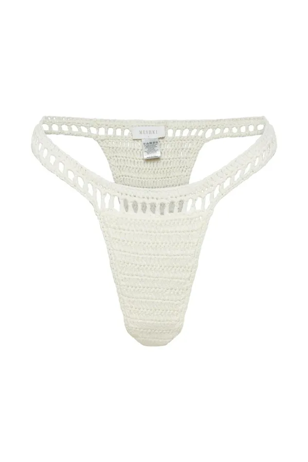 Meshki Bikini Bottoms Korina Crochet Bikini Bottom 8211 White White 8211 Women