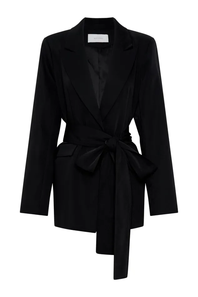 Meshki Blazers Arna Oversized Belted Blazer 8211 Black Black 8211 Women