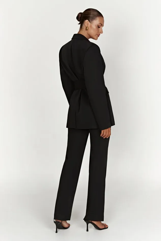 Meshki Blazers Arna Oversized Belted Blazer 8211 Black Black 8211 Women