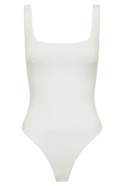 Meshki Bodysuits Charlie Scoop Neck Bodysuit 8211 White White 8211 Women