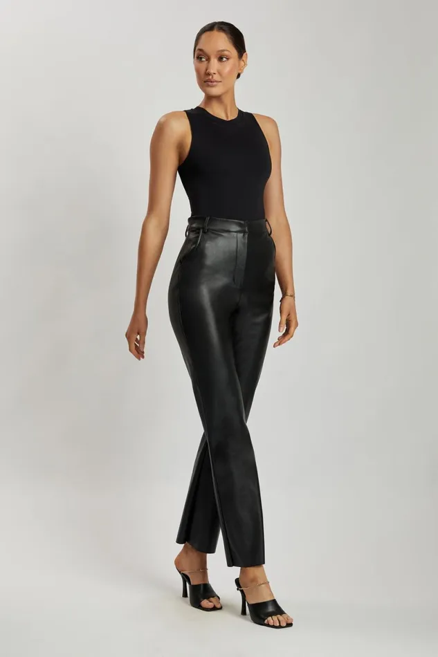 Meshki Bodysuits Jordyn Tank Sleeveless Bodysuit 8211 Black Black 8211 Women