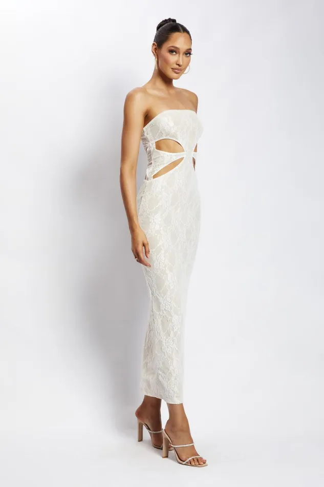 Meshki Brides Krista Cut Out Bandeau Maxi Dress 8211 Nude Nude 8211 Women Meshki Brides Krista Cut Out Bandeau Maxi Dress 8211 Nude Nude 8211 Women