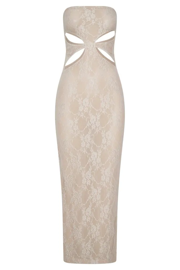 Meshki Brides Krista Cut Out Bandeau Maxi Dress 8211 Nude Nude 8211 Women Meshki Brides Krista Cut Out Bandeau Maxi Dress 8211 Nude Nude 8211 Women