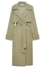 Meshki Coats and Jackets Andreas Oversized Trench Coat 8211 Olive Olive 8211 Women