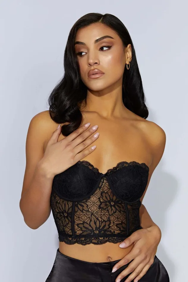 Meshki Corsets Alessandra Lace Corset 8211 Black Black 8211 Women Meshki Corsets Alessandra Lace Corset 8211 Black Black 8211 Women