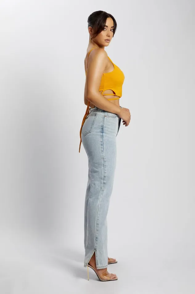 Meshki Crop Tops Ayesha Cut Out Singlet 8211 Mango Mango 8211 Women Meshki Crop Tops Ayesha Cut Out Singlet 8211 Mango Mango 8211 Women