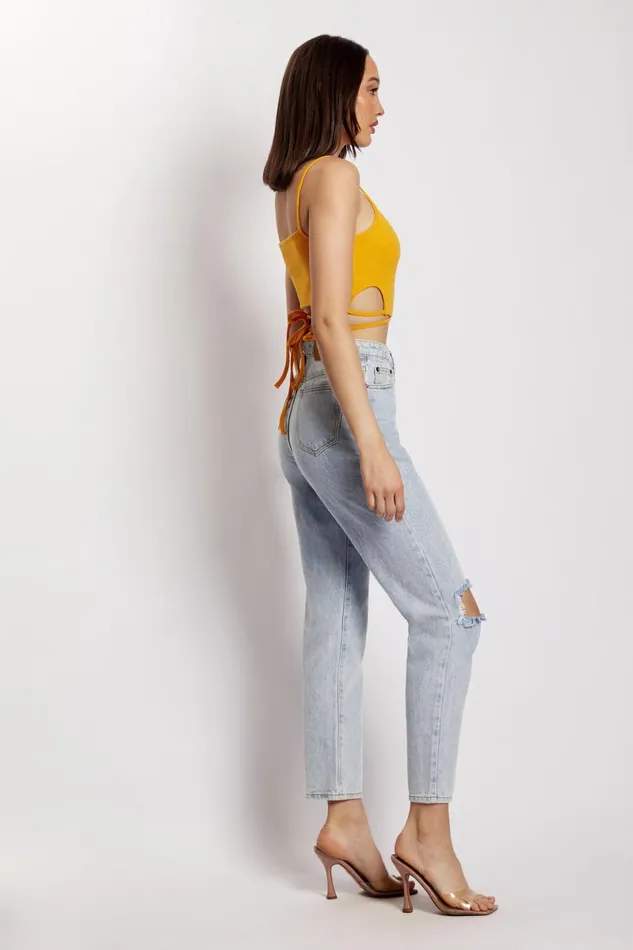 Meshki Crop Tops Ayesha Cut Out Singlet 8211 Mango Mango 8211 Women Meshki Crop Tops Ayesha Cut Out Singlet 8211 Mango Mango 8211 Women