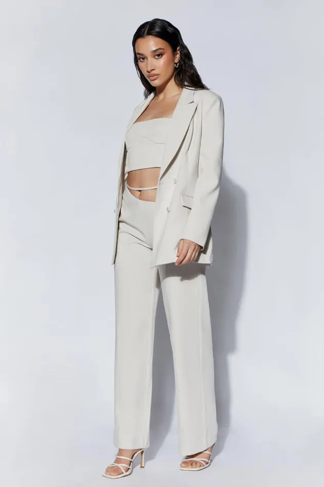 Meshki Crop Tops Bahar Seam Line Crop Top 8211 Wheat Wheat 8211 Women Meshki Crop Tops Bahar Seam Line Crop Top 8211 Wheat Wheat 8211 Women