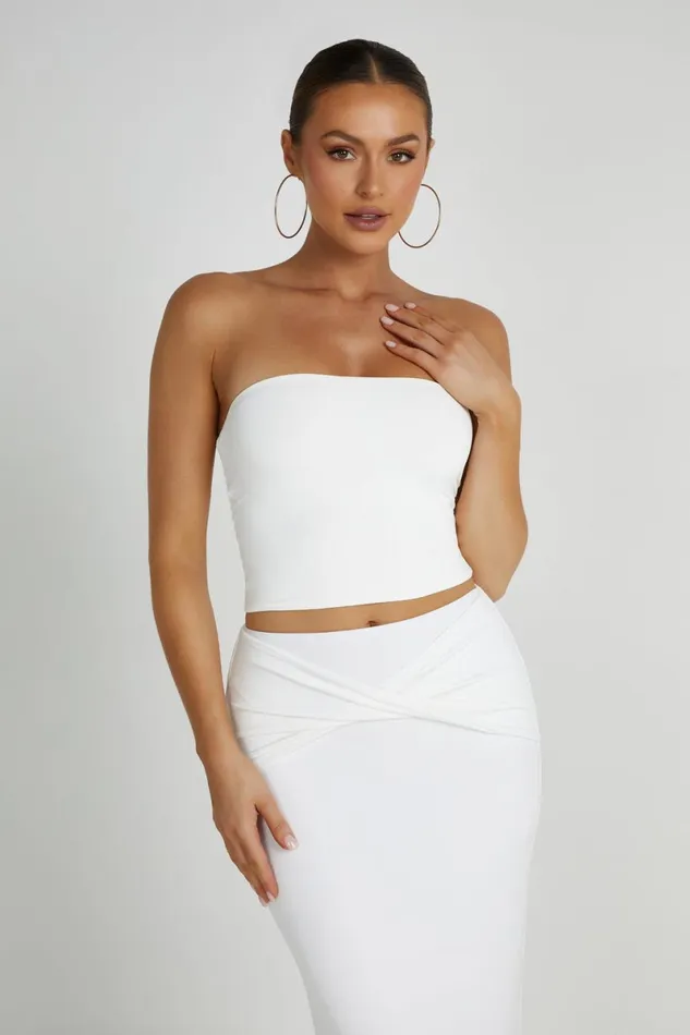 Meshki Crop Tops Dakota Tube Top 8211 White White 8211 Women