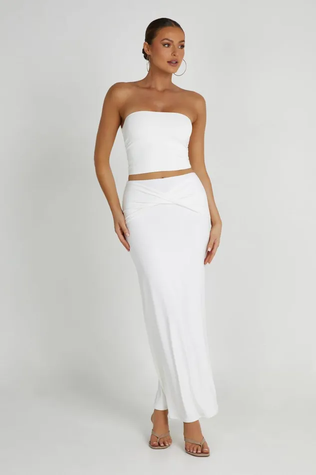 Meshki Crop Tops Dakota Tube Top 8211 White White 8211 Women