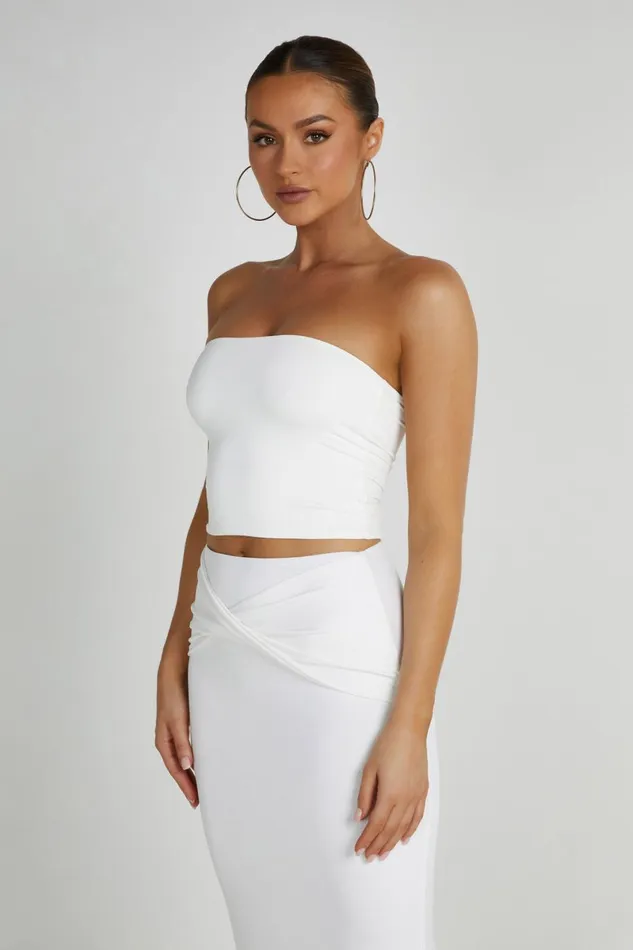 Meshki Crop Tops Dakota Tube Top 8211 White White 8211 Women
