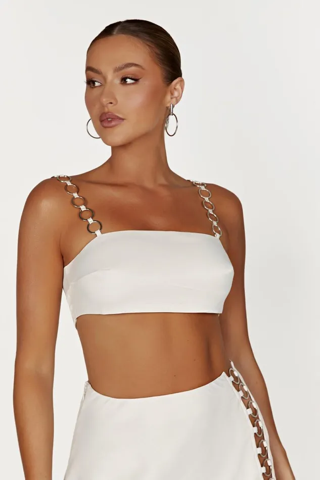 Meshki Crop Tops Pyper Ring Crop Top 8211 Beige Beige 8211 Women
