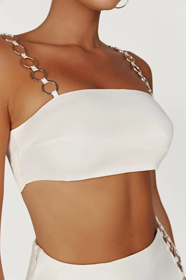 Meshki Crop Tops Pyper Ring Crop Top 8211 Beige Beige 8211 Women