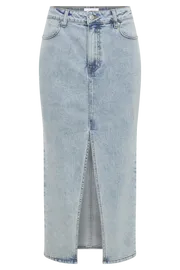 Meshki Denim Acacia Denim Midi Skirt 8211 Light Blue Lightblue 8211 Women