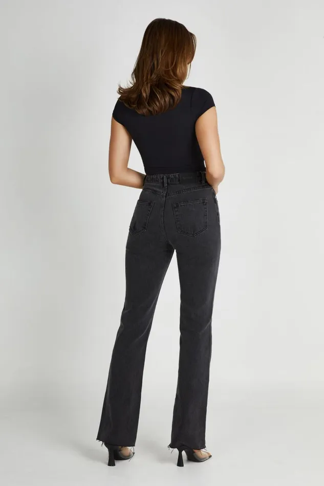 Meshki Denim Lauren Straight Leg Jeans 8211 Washed Black Washedblack 8211 Women Meshki Denim Lauren Straight Leg Jeans 8211 Washed Black Washedblack 8211 Women