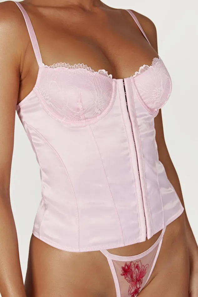 Meshki Intimates Lorelei Embroidered GString 8211 Pink Pink 8211 Women