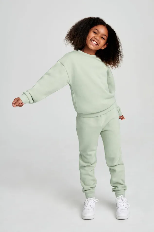 Meshki Kids Phoenix Kids Unisex Crewneck Jumper 8211 Light Sage Lightsage 8211 Women