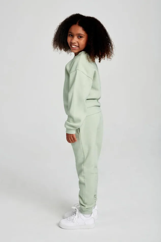 Meshki Kids Phoenix Kids Unisex Crewneck Jumper 8211 Light Sage Lightsage 8211 Women