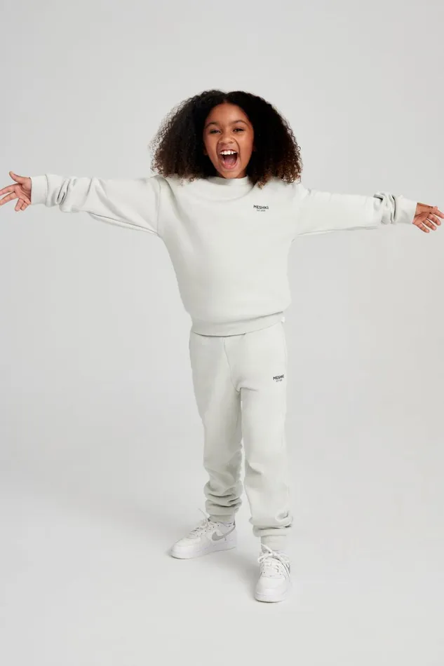 Meshki Kids Phoenix Kids Unisex Crewneck Jumper 8211 Smoke Grey Smokegrey 8211 Women