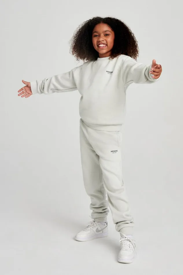 Meshki Kids Phoenix Kids Unisex Crewneck Jumper 8211 Smoke Grey Smokegrey 8211 Women