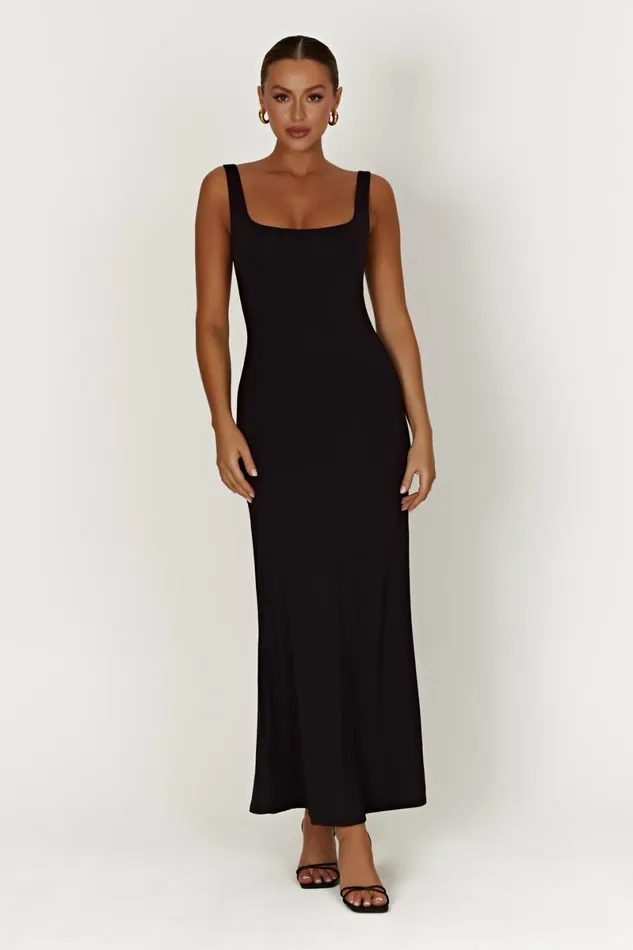 Meshki Maxi Dresses Aubree Fishtail Maxi Dress 8211 Black Black 8211 Women