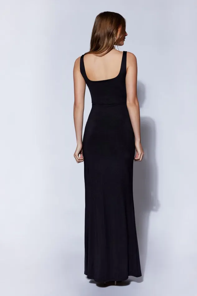 Meshki Maxi Dresses Aubree Fishtail Maxi Dress 8211 Black Black 8211 Women