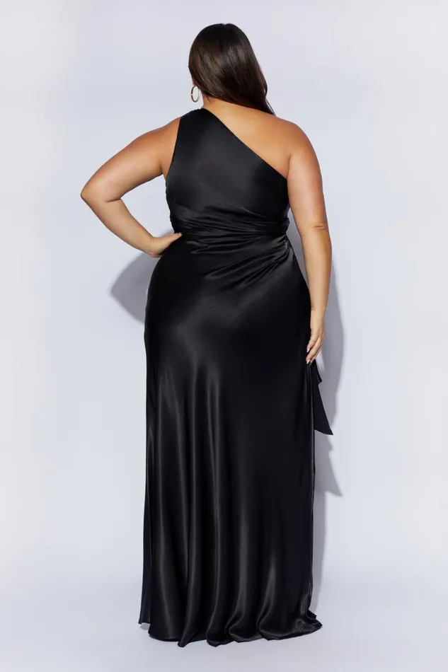 Meshki Maxi Dresses Calliope One Shoulder Maxi Dress 8211 Black Black 8211 Women