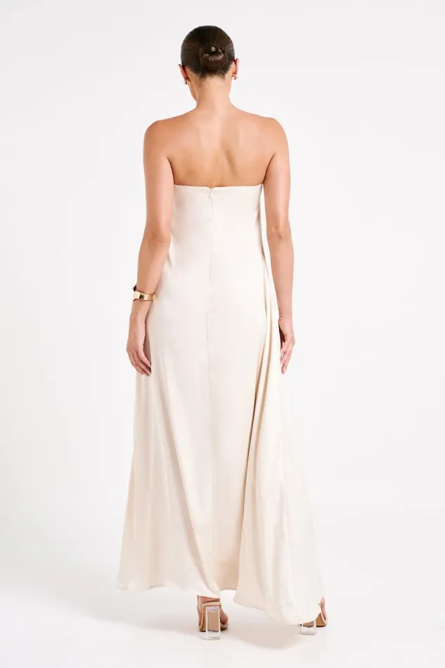 Meshki Maxi Dresses Luisa Strapless Maxi Dress 8211 Sand Sand 8211 Women