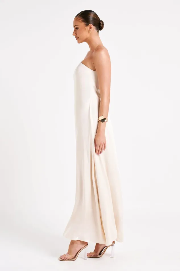 Meshki Maxi Dresses Luisa Strapless Maxi Dress 8211 Sand Sand 8211 Women
