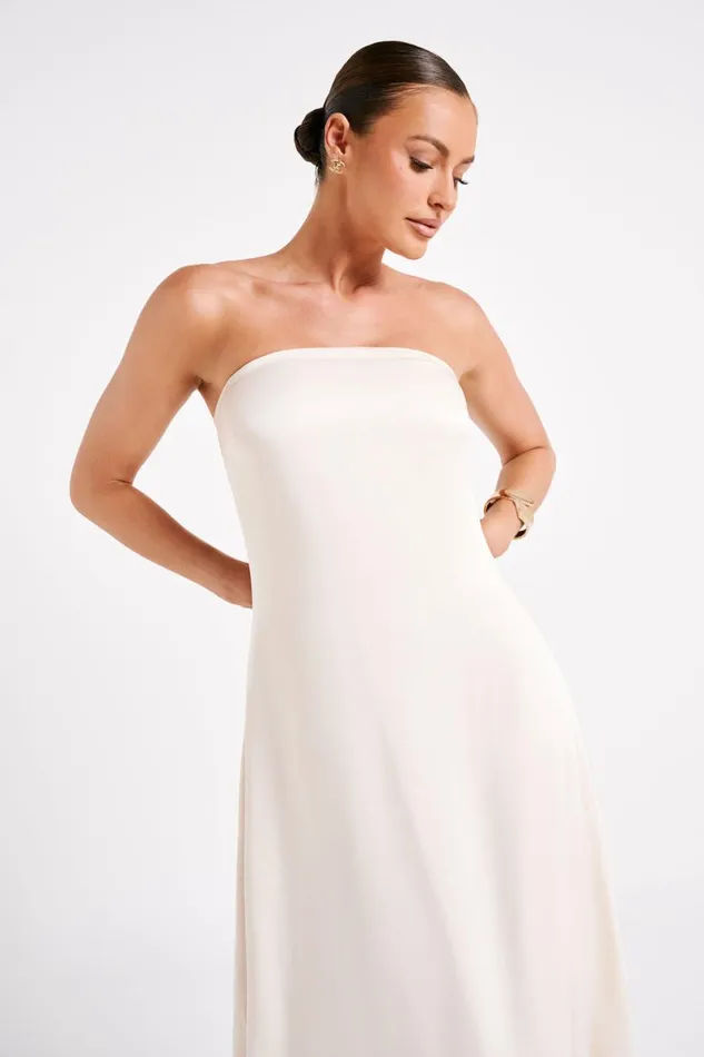 Meshki Maxi Dresses Luisa Strapless Maxi Dress 8211 Sand Sand 8211 Women