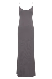 Meshki Maxi Dresses Nikkita Recycled Nylon Strappy Maxi Dress 8211 Charcoal Charcoal 8211 Women