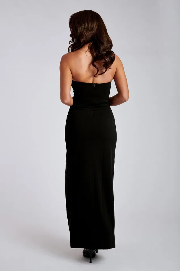 Meshki Maxi Dresses Rachel Maxi Split Front Dress 8211 Black Black 8211 Women