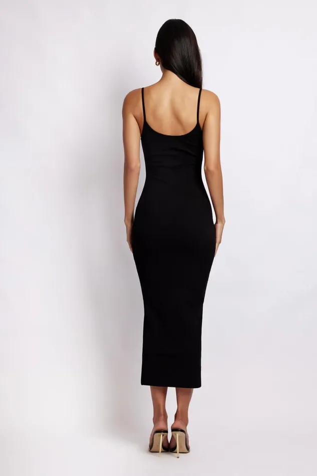 Meshki Midi Dresses Alexis Ribbed Cami Midi Dress 8211 Black Black 8211 Women Meshki Midi Dresses Alexis Ribbed Cami Midi Dress 8211 Black Black 8211 Women