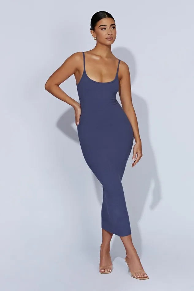 Meshki Midi Dresses Alexis Ribbed Cami Midi Dress 8211 Midnight Navy Midnightnavy 8211 Women Meshki Midi Dresses Alexis Ribbed Cami Midi Dress 8211 Midnight Navy Midnightnavy 8211 Women